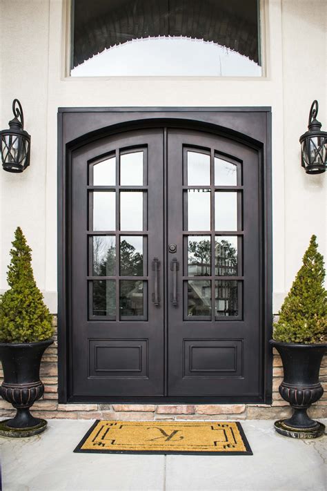doublefrontentrydoors  images custom front doors wrought iron