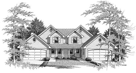 multi family plan  traditional style   sq ft  bed  bath   bath