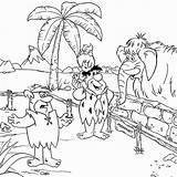 Coloring Drawing Pages Easy Age Stone Flintstones Kids Teenagers Cartoon Rainforest Color Drawings Jungle Printable Creative Clipart Mammoth Caveman Print sketch template