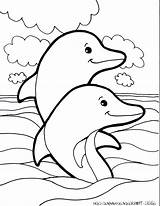 Dolphin Coloring Pages Kids Dolphins Getdrawings sketch template