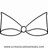 Coloring Bow Pages Ribbon sketch template
