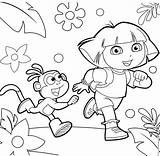 Dora Explorer Cartoon Ouvrir Boyama sketch template