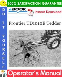 frontier tde tedder operators manual