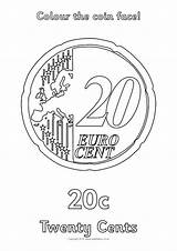 Euro Coins Template sketch template