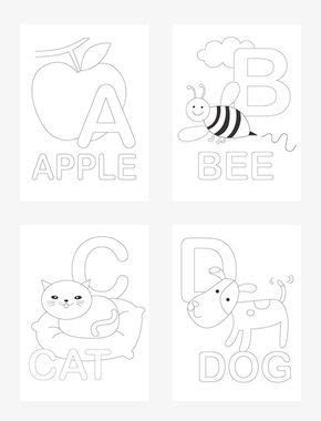 printable alphabet coloring pages  lovely original illustrations