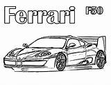Ferrari Coloring F50 Laferrari F80 Kidsplaycolor Superfast Aston sketch template