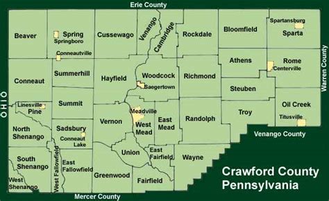 crawford county pennsylvania township maps