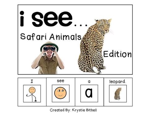 easy reader safari animals  adaptedsped  etsy adapted books autism adapted books safari