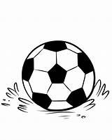 Soccer Coloring Pages Ball Printable Kids Sheet Balls Clipart Template Clipartbest sketch template