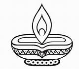 Diwali Diya Rangoli Navratri sketch template