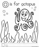 Octopus Coloring Letter Pages Alphabet Printable Worksheets Color Print Letters Sheets Preschool Kids Happy Henry Words Sightwordsgame Google Ocean Animal sketch template