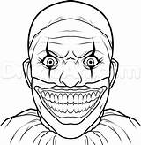 Scary Clown Clowns sketch template
