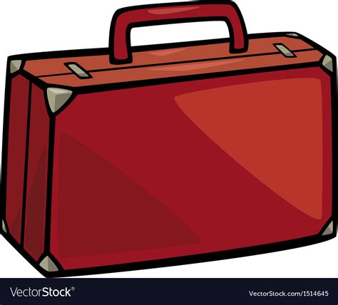 suitcase clip art cartoon royalty  vector image