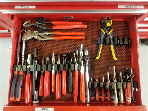 easiest   organize  pliers   toolbox add subtract move change