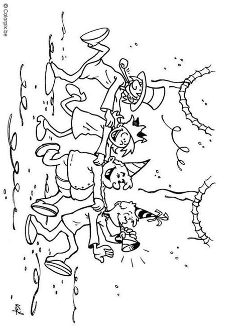 coloring page carnival party coloring picture carnival party