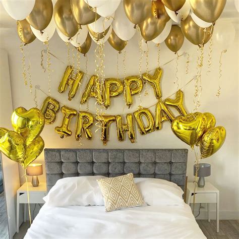bedroom balloons   birthday room decorations birthday