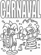 Carnival Coloring Pages Kids Fun Carnaval sketch template