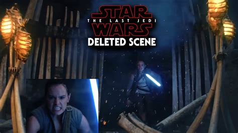 star wars the last jedi deleted scene footage revealed