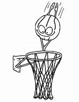 Netball Basquete Basketball Cesta Hoops Clipground Colouring Ball Thompson Klay Tudodesenhos sketch template