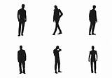 Men Silhouette Vector Human Silhouettes Man Vectors People Male Graphics Getdrawings Vecteezy Icons Different Edit sketch template