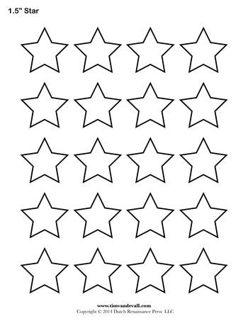 star template   tims printables