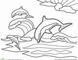 Coloring Atlatl Pages Dolphin Template sketch template