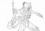 Nekros Warframe Excalibur sketch template