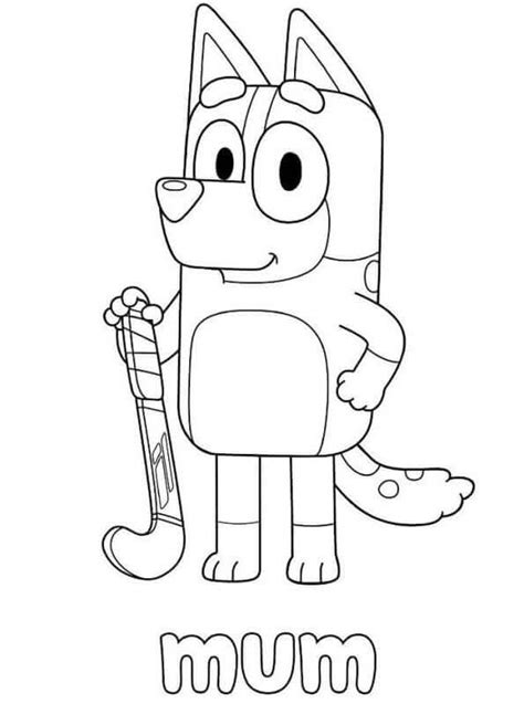 bluey coloring pages printable