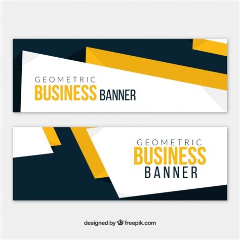 vector company banners  abstract style