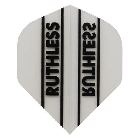 ruthless dart flights  micron  standard whitetransparent panels