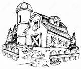 Farm Drawing Barn Old Clipart Farmhouse Theme Vector Clip Illustration Getdrawings Scene Stock Drawings Silo Landscape Clipground Clairev Depositphotos Webstockreview sketch template