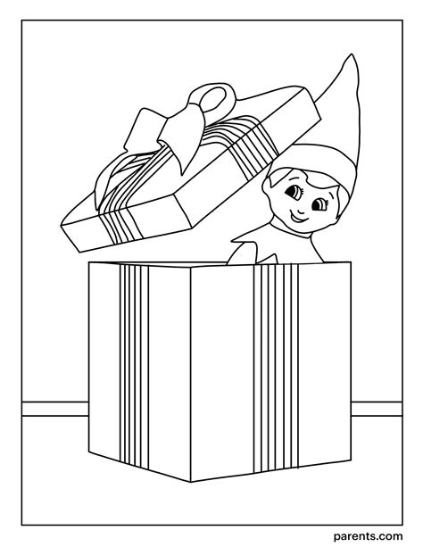 elf   shelf inspired coloring pages  kids
