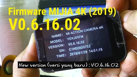 latest final version firmware  xiaomi mijia  action camera  youtube