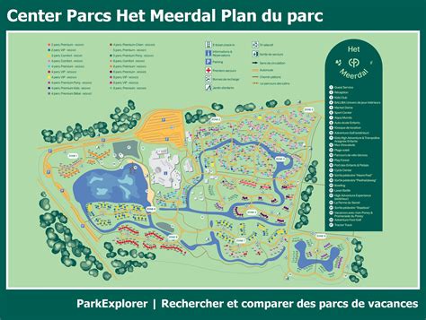 le plan de center parcs het meerdal parkexplorer