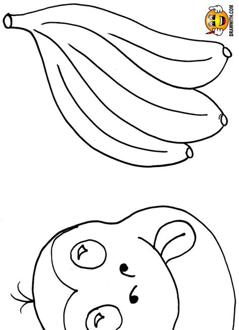 monkey  bananas coloring pages  kids  includes  color