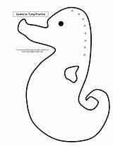 Seahorse Carle Mister sketch template