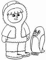 Antarctica Coloring Pages Animals sketch template