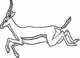 Coloring Antelope Printable Pages Getcolorings Kudu Animal Color sketch template