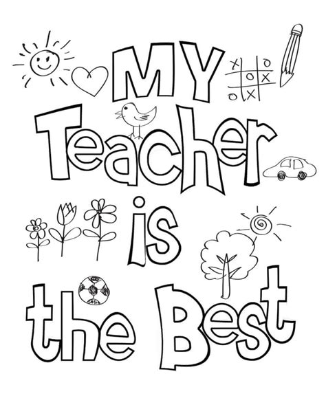 teacher appreciation week coloring pages printable