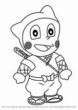 Ninja Hattori Drawing Shinzo Draw Sketch Pencil Cartoon Drawings Kids Characters Sketches Step Easy Famous Anime Choose Board Tutorials Drawingtutorials101 sketch template
