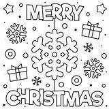 Christmas Merry Coloring Pages Colouring Illustration Vector 123rf Sold sketch template