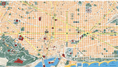 barcelona vector map eps illustrator map vector world maps
