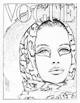 Vogue Coloring Paris Book Illustration Covers Favorite Color Fr Pages Choose Board Fashion Cover sketch template
