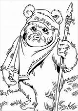 Wars Star Coloring Leia Pages Princess Printable Getcolorings Colouring Color Ewok sketch template