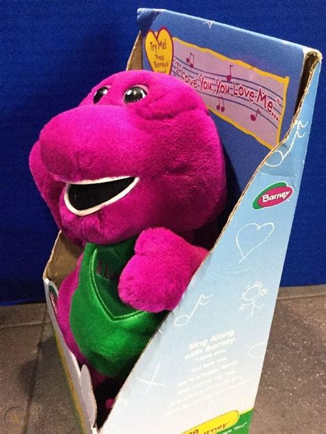 Nib Barney I Love You Barney Singing Plush Doll 10 2000 Lyrick