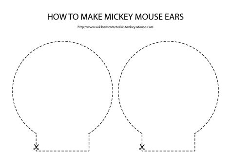 printable mickey mouse ears template