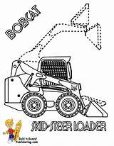 Coloring Pages Skid Steer Bobcat Mighty Construction Machines Colouring Loader Tractor Kids Book Popular Gif Getdrawings Drawing Coloringhome sketch template