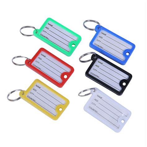 ppyy    plastic key tag identification tag  bookmark  office school supplies