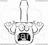 Screwdriver Mascot Screaming Clipart Cartoon Outlined Coloring Vector Cory Thoman Royalty sketch template