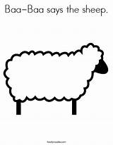 Sheep Coloring Baa Worksheet Kids Pages Outline Shepherd Jesus Follow Says Lord Will Clipart Twistynoodle Print Worksheets Preschool Colouring Activity sketch template